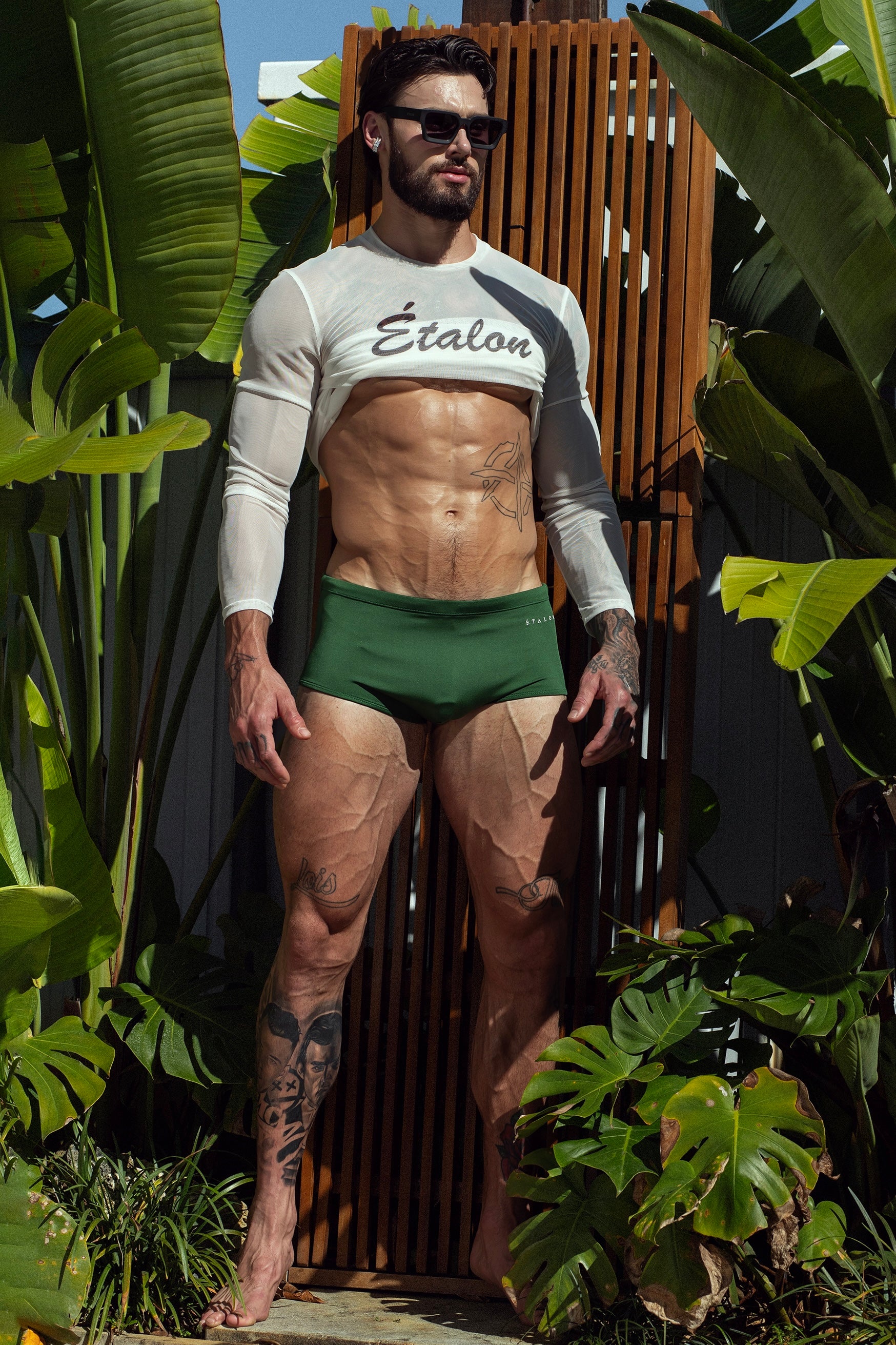 Olive Swim Sunga