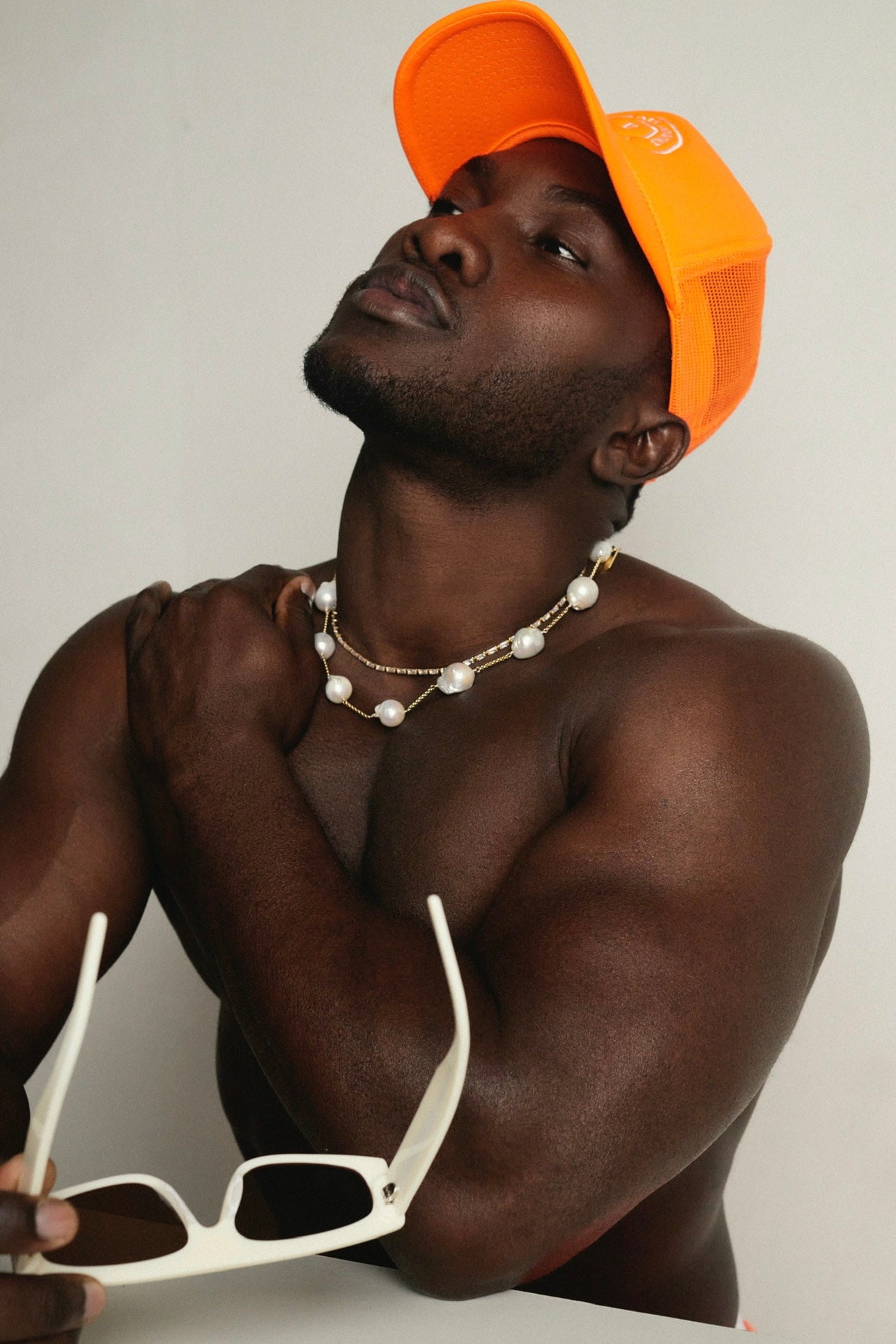 Stringed Pearl Necklace