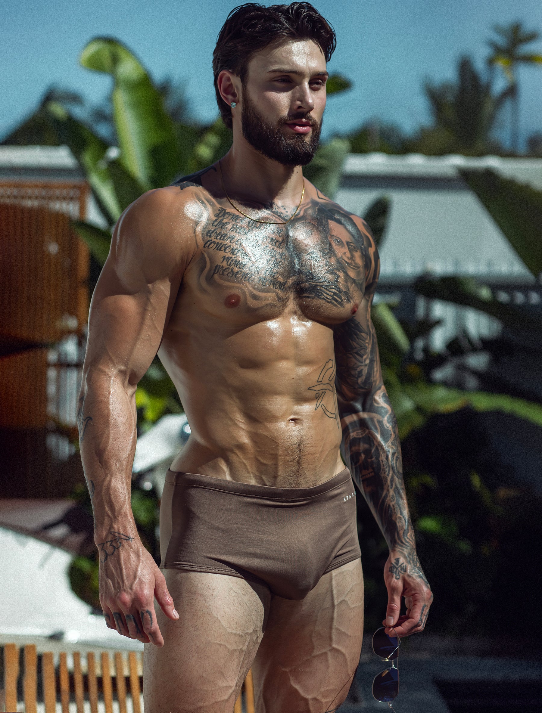 Brown Swim Sunga