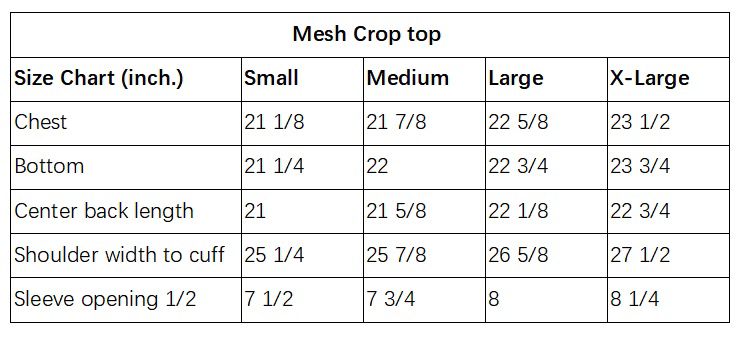 Mesh Crop Top