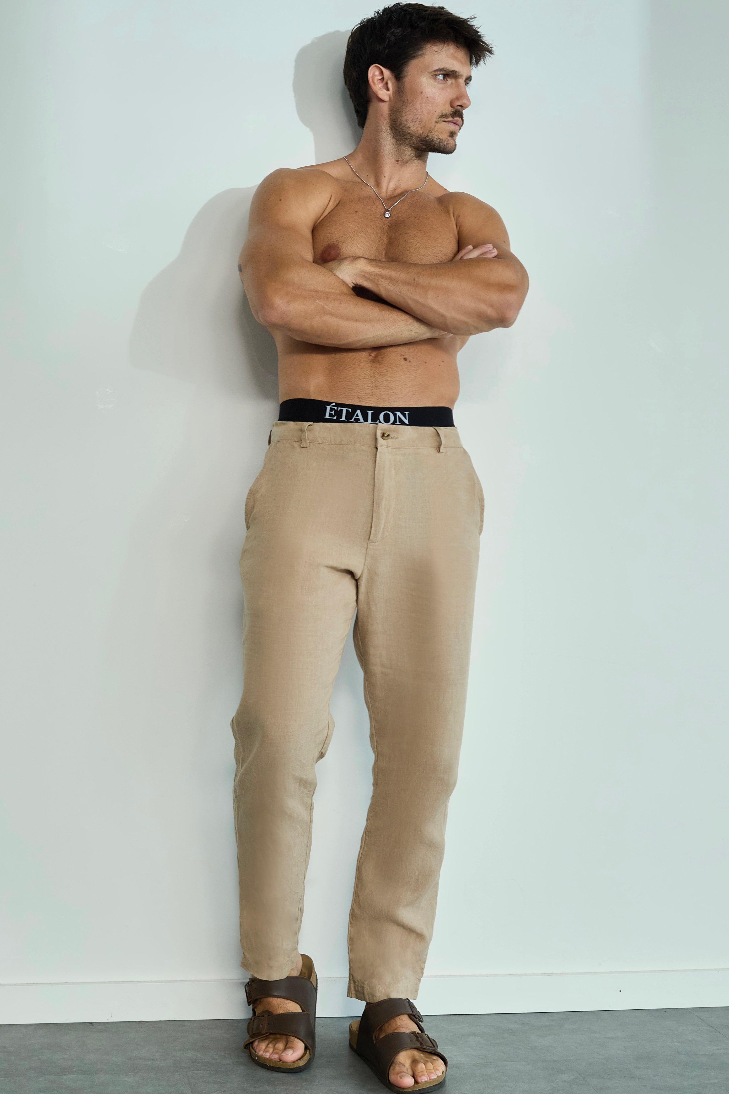 Perfect Beige Linen Pant
