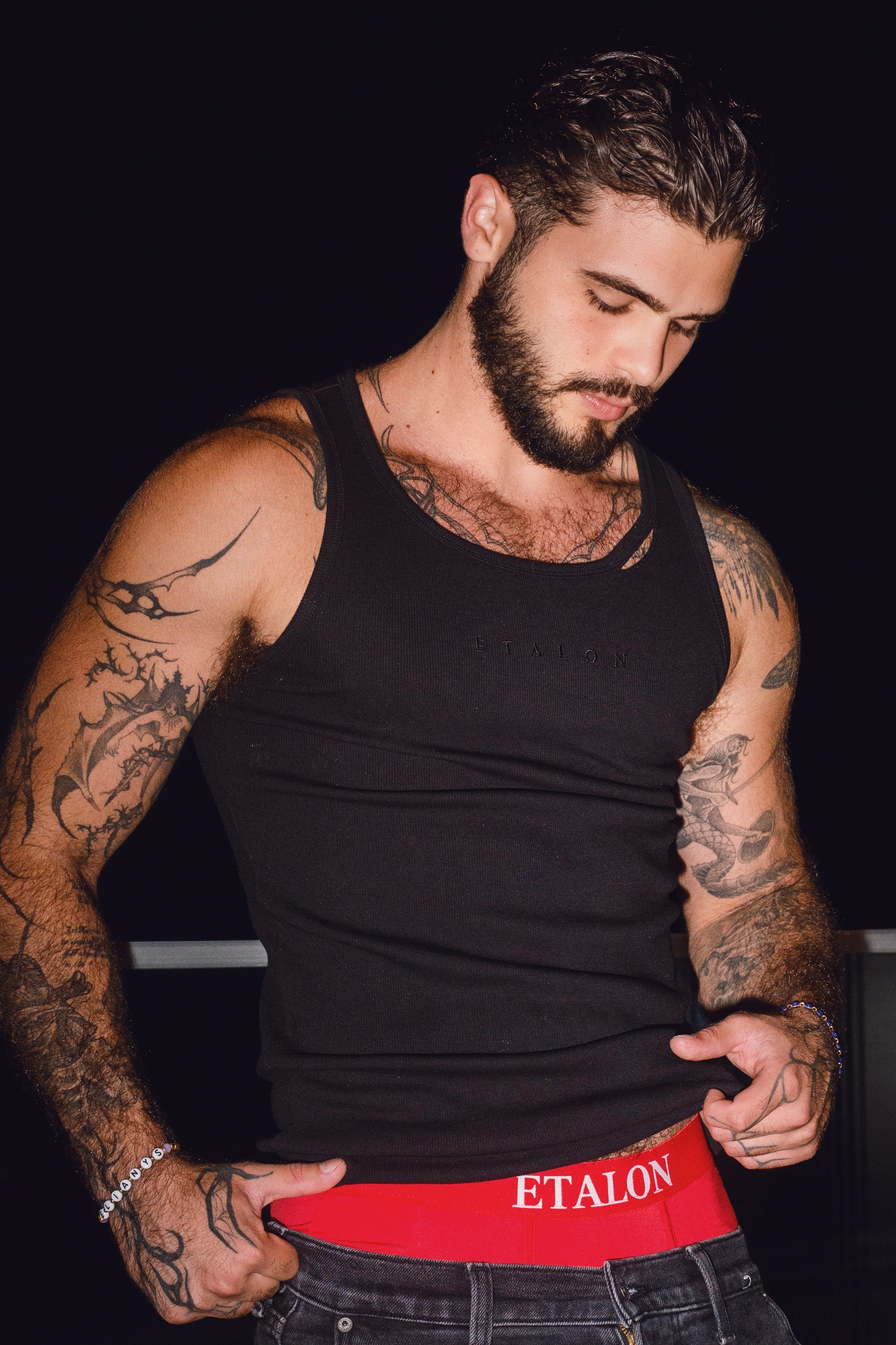 Rip Ribbed Tank Top (Regular Length)