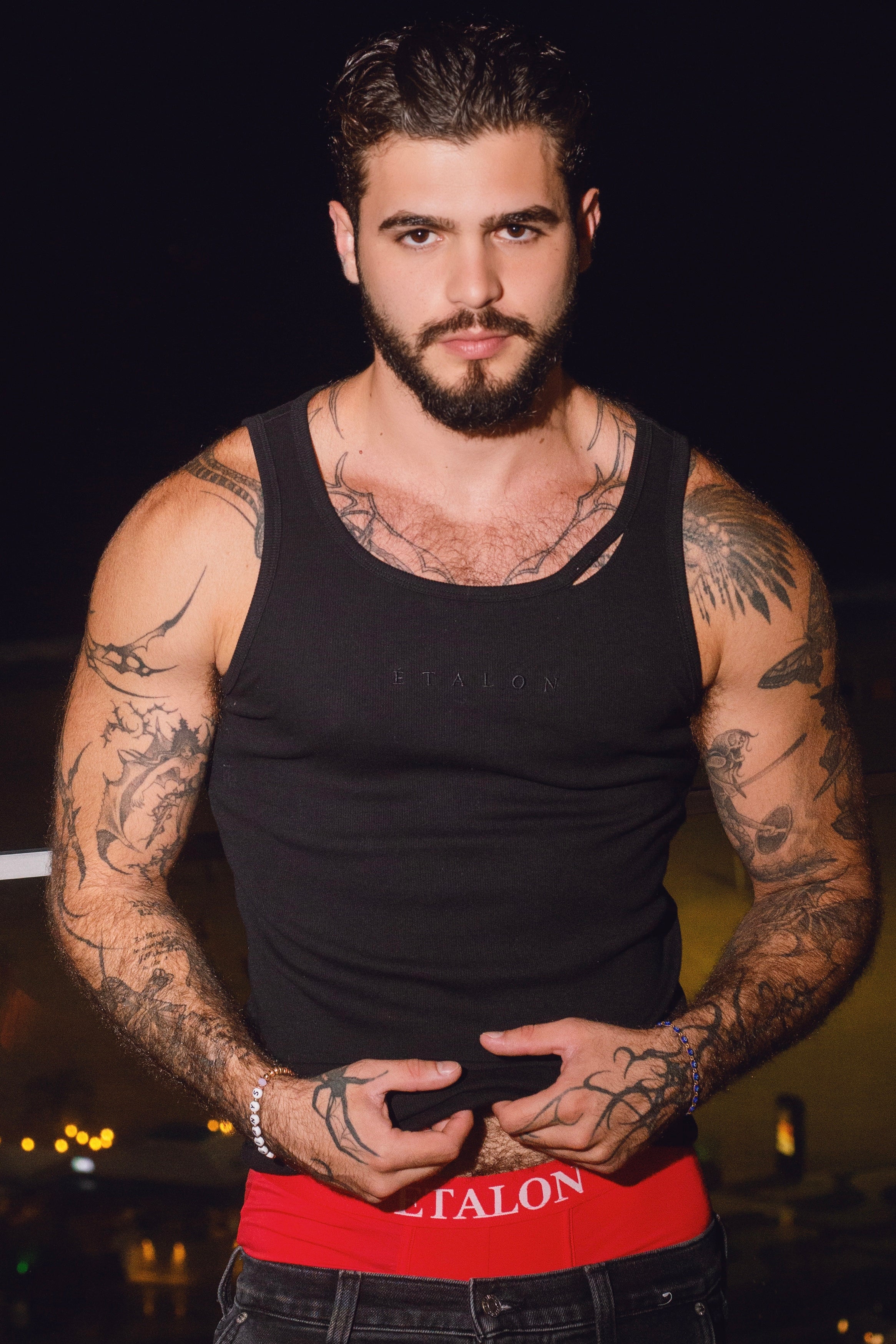 Rip Ribbed Tank Top (Regular Length)