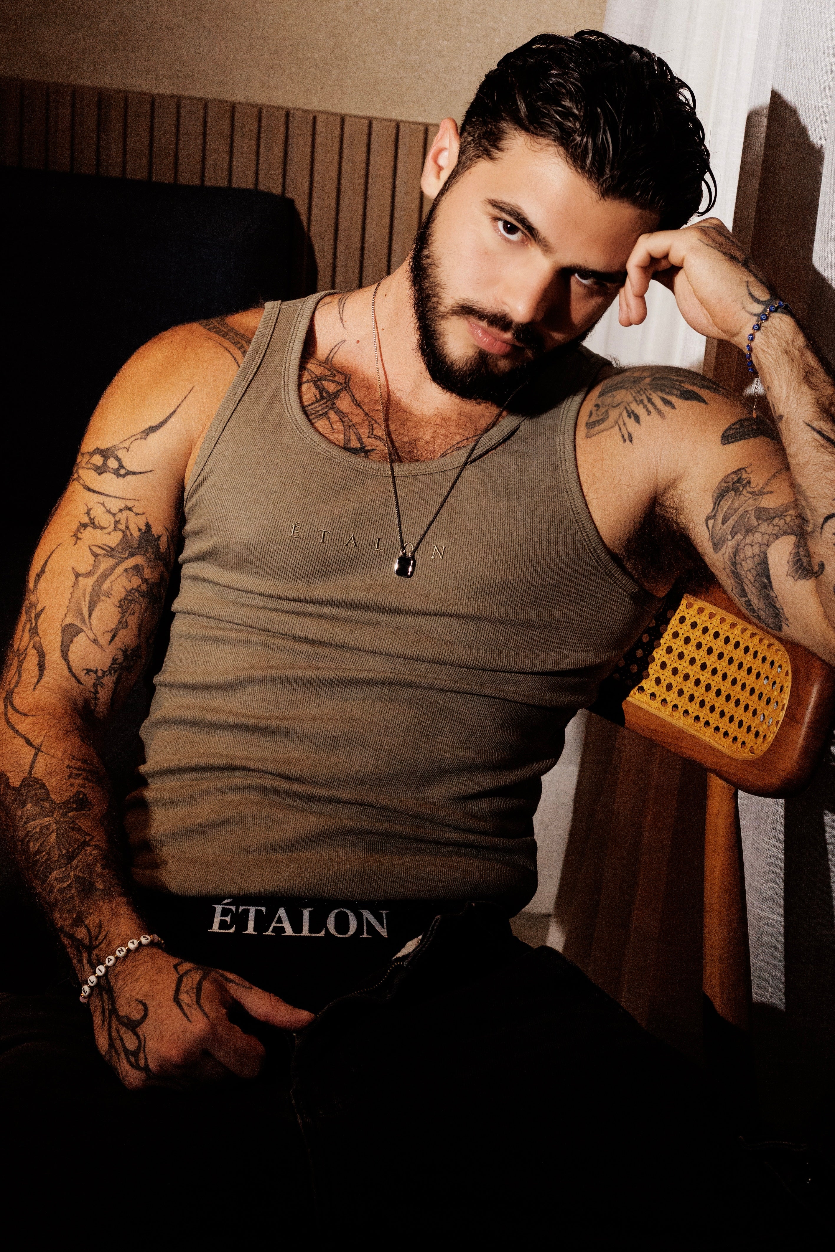 Rip Ribbed Tank Top (Regular Length)