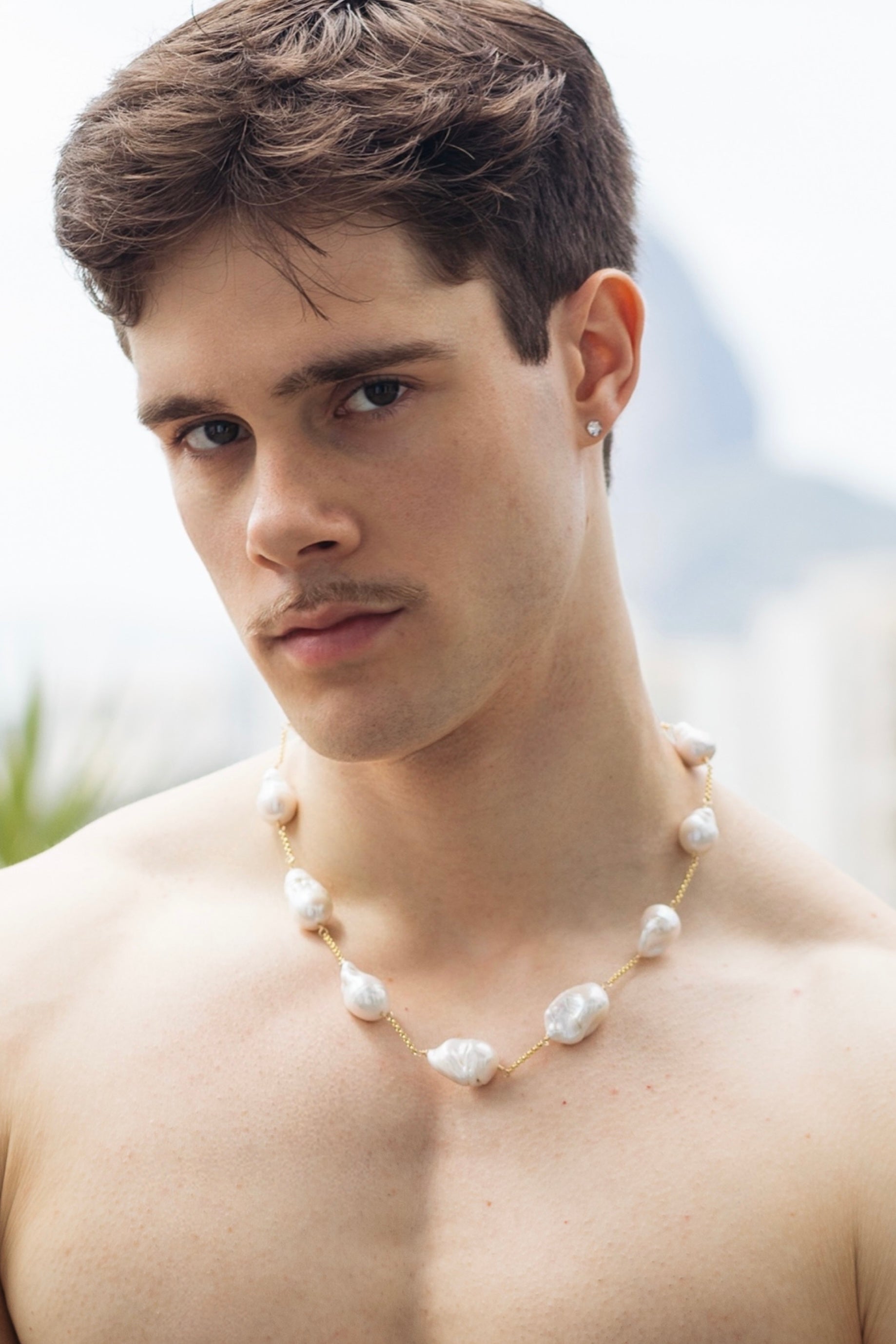 Stringed Pearl Necklace