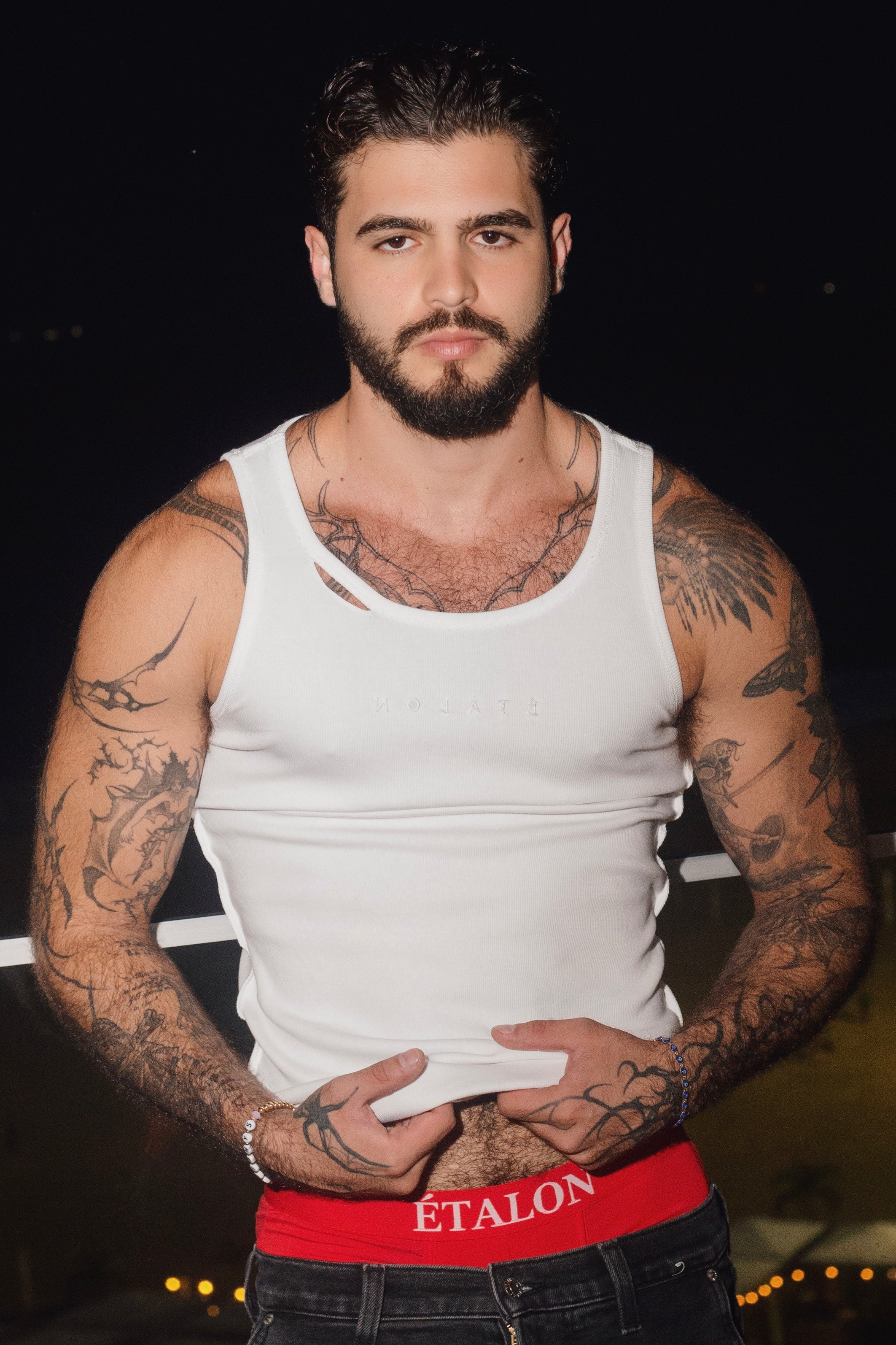 Rip Ribbed Tank Top (Regular Length)