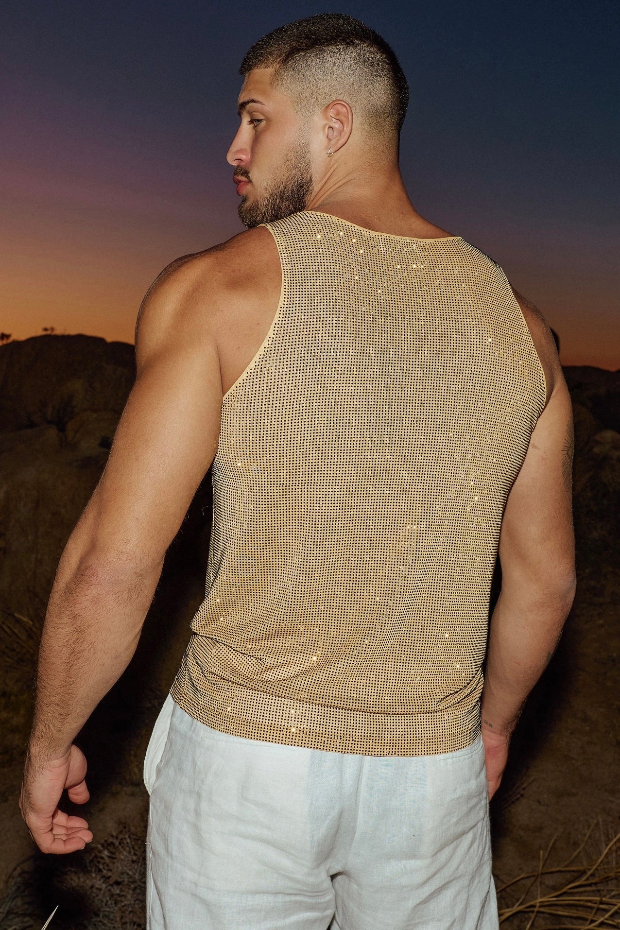 Golden Crystal Tank Top