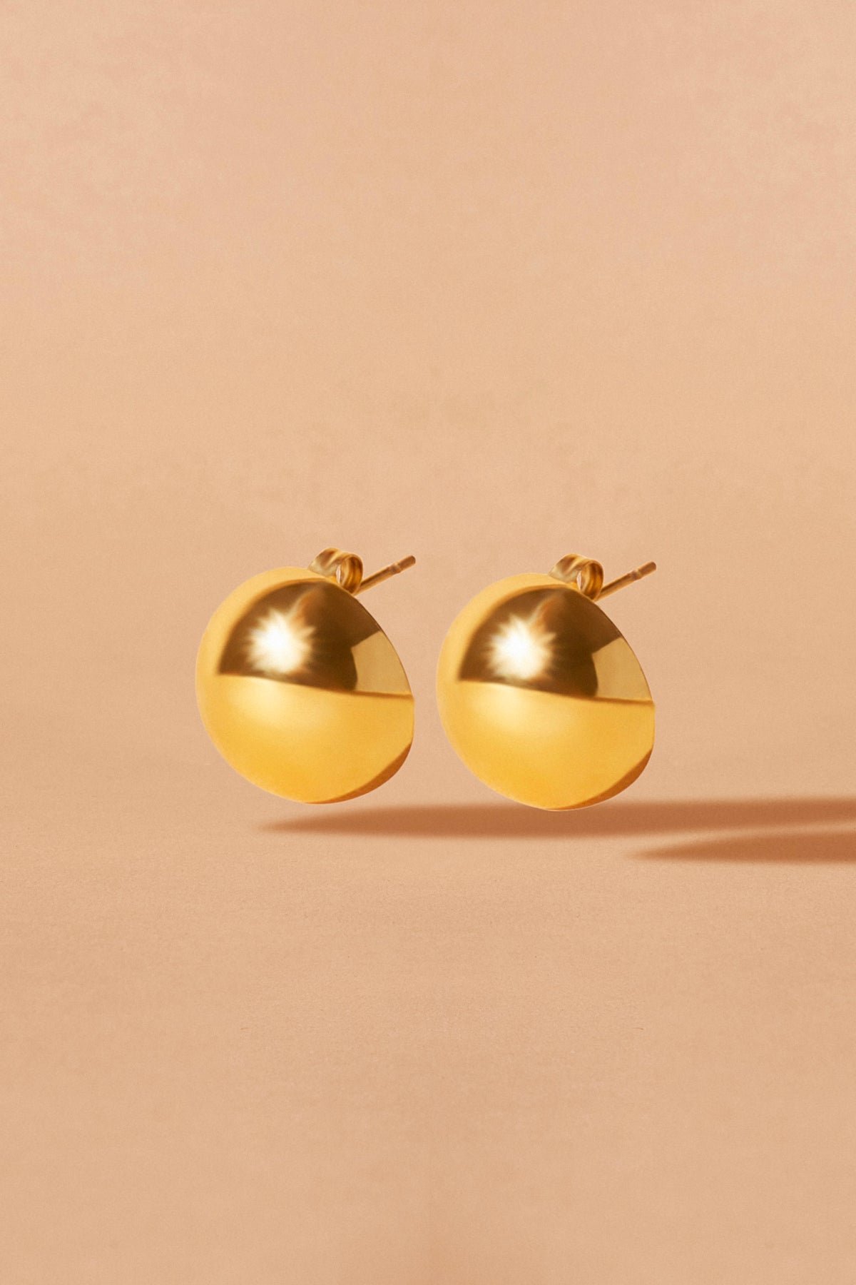 Golden Stud Earrings