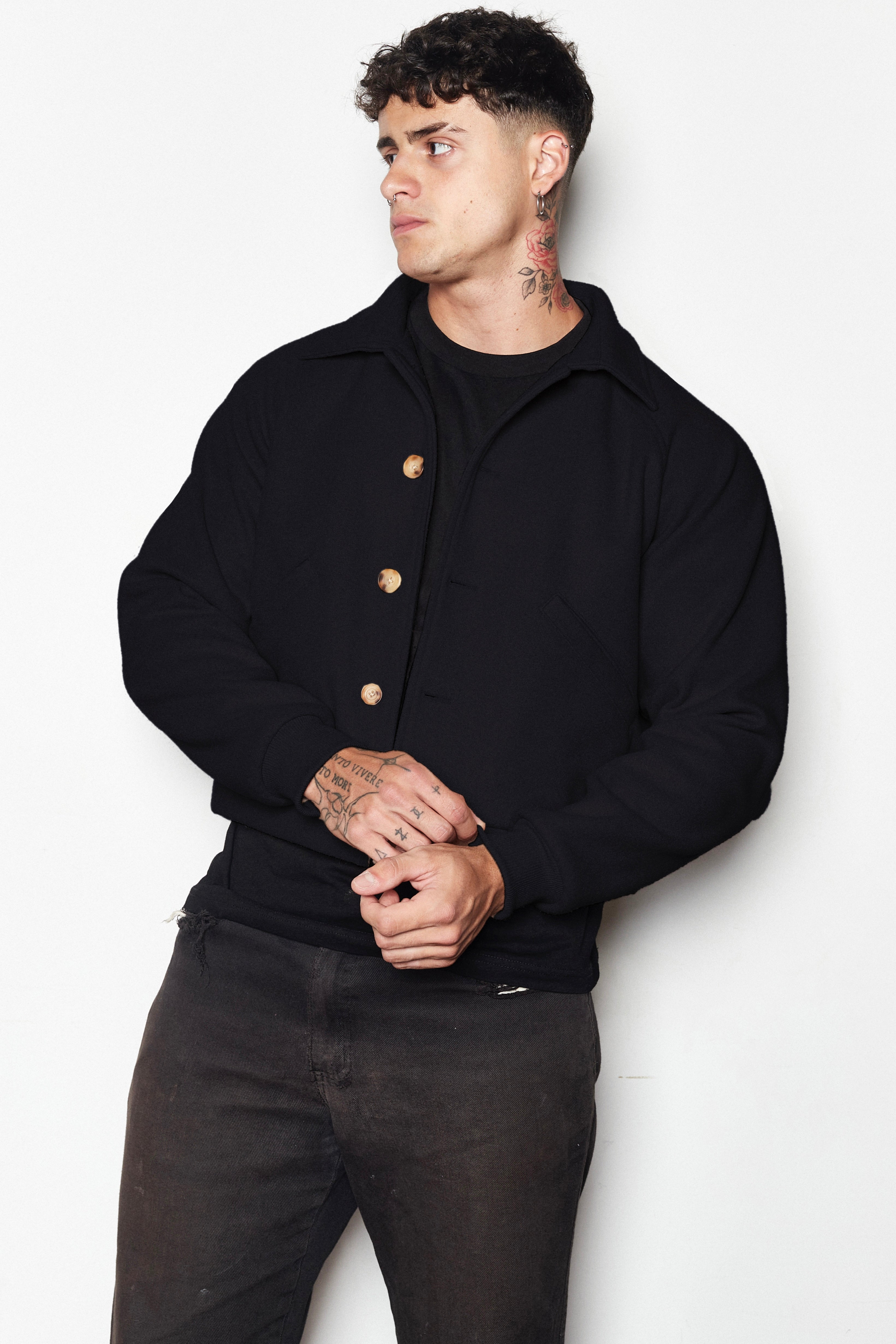 Cropped Bomber Jacket