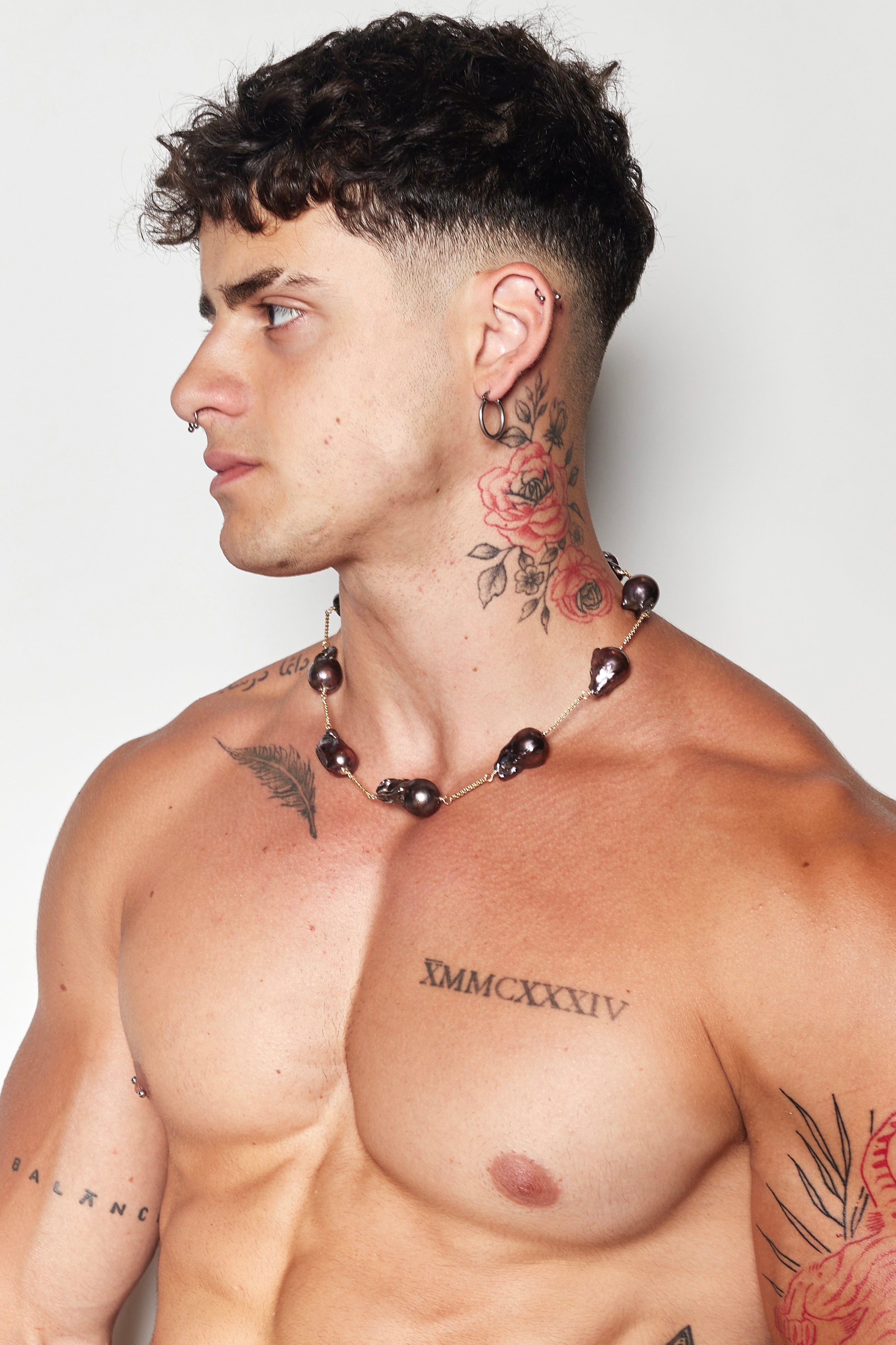 Stringed Pearl Necklace