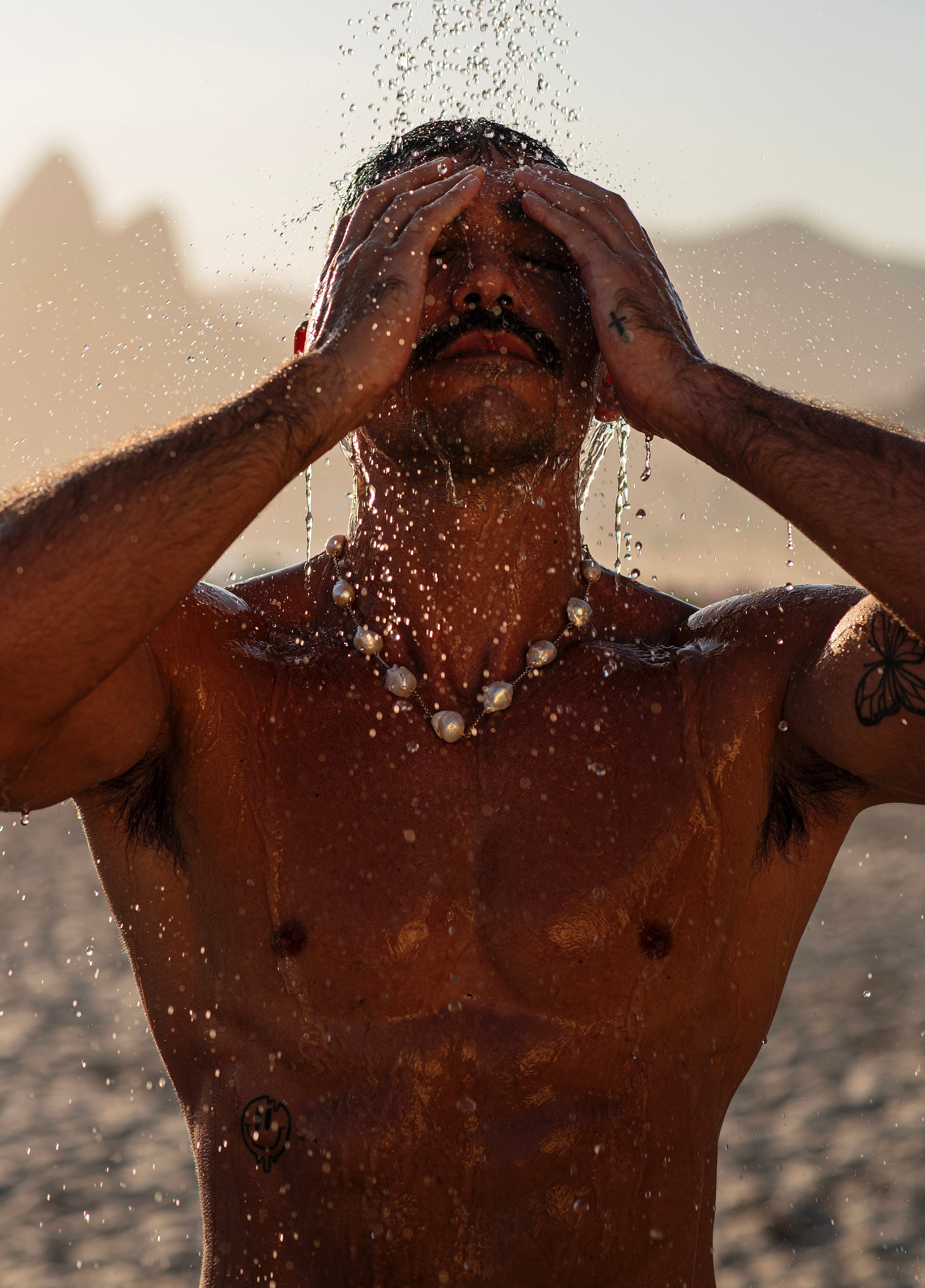 Stringed Pearl Necklace