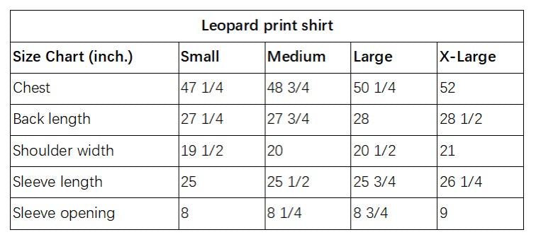 Leopard Print Chiffon Shirt