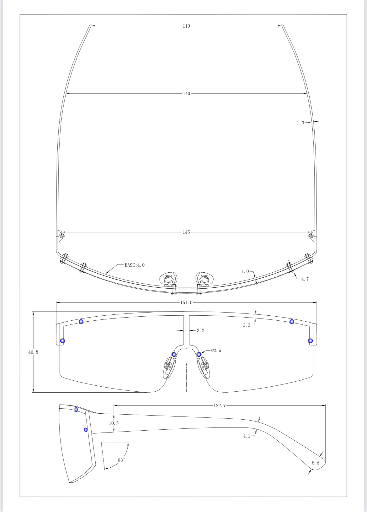 Stainless Steel Sport Sunglasses