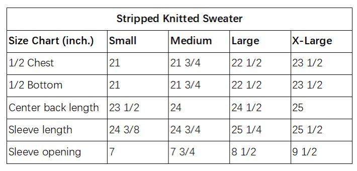 Striped Knitted Sweater