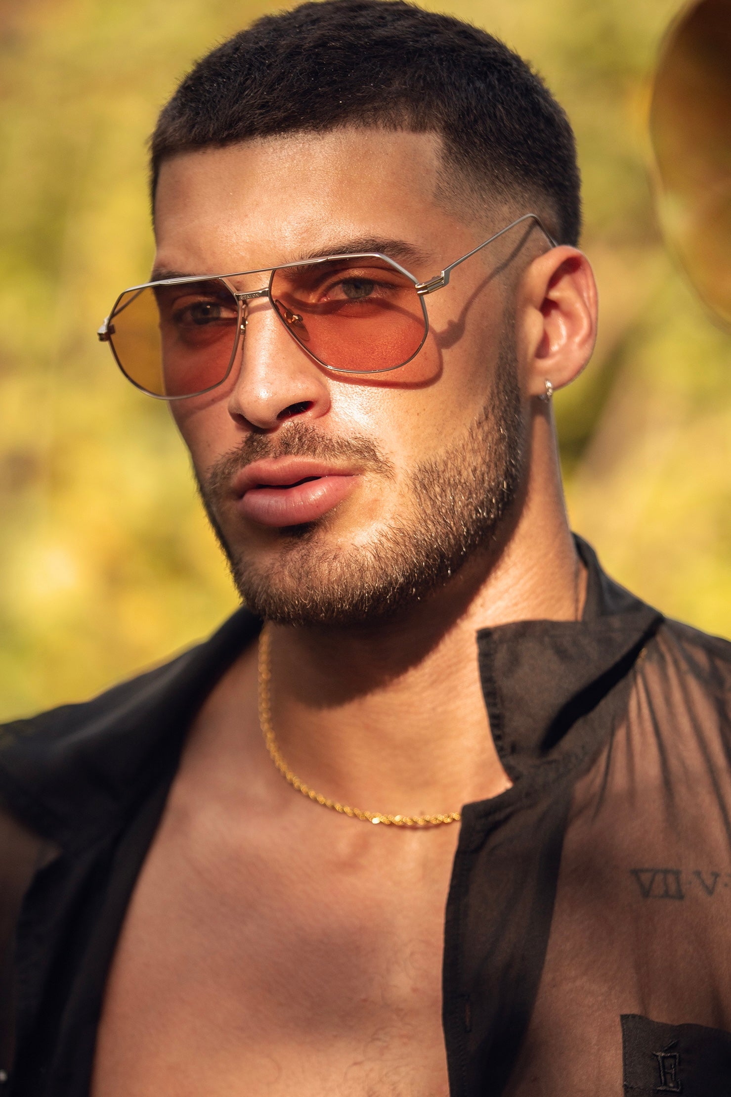 Golden Brown Vintage Aviators