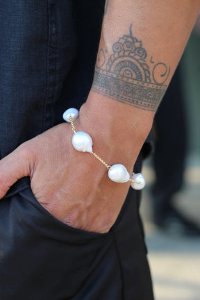 Stringed Pearl Bracelet