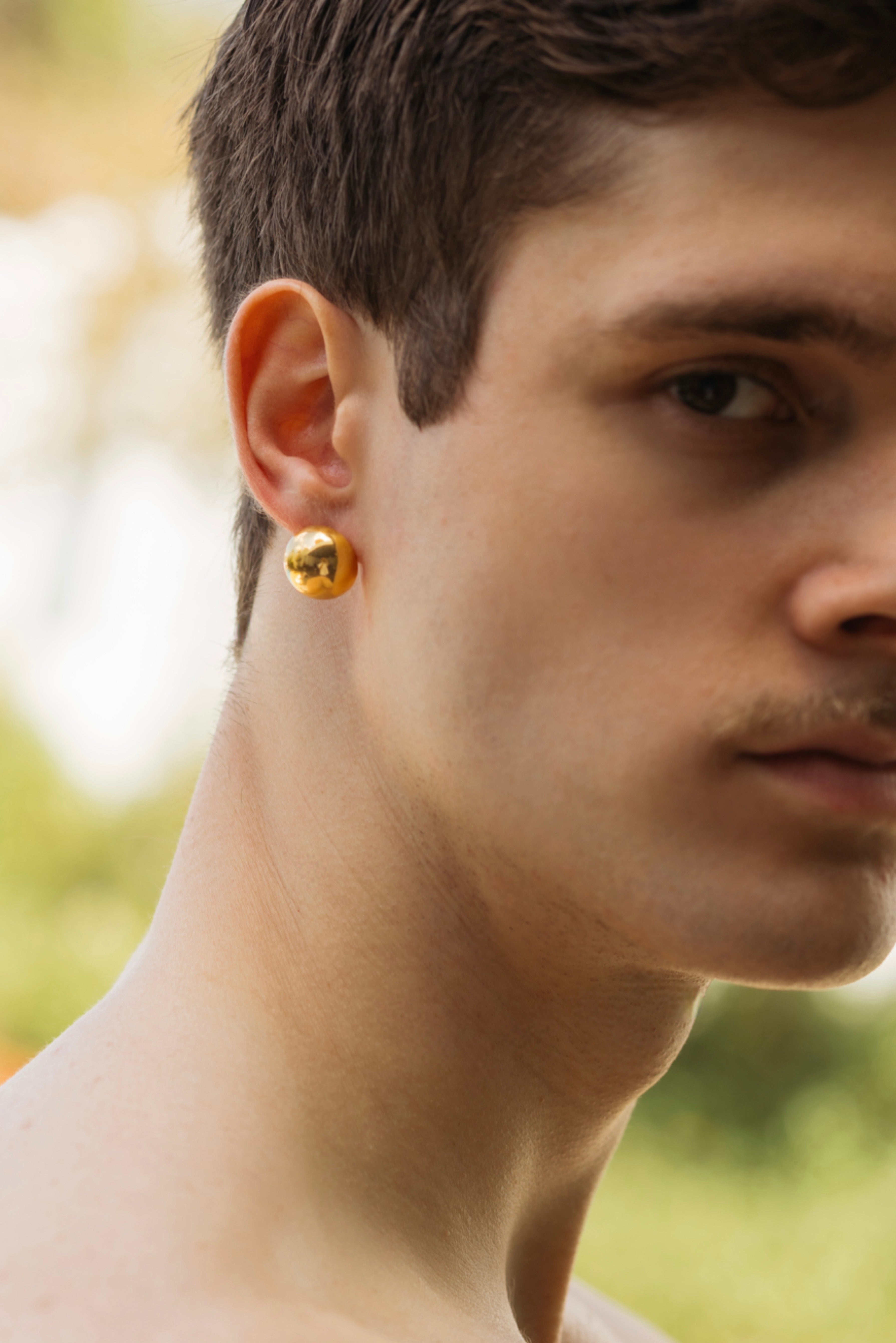 Golden Stud Earring