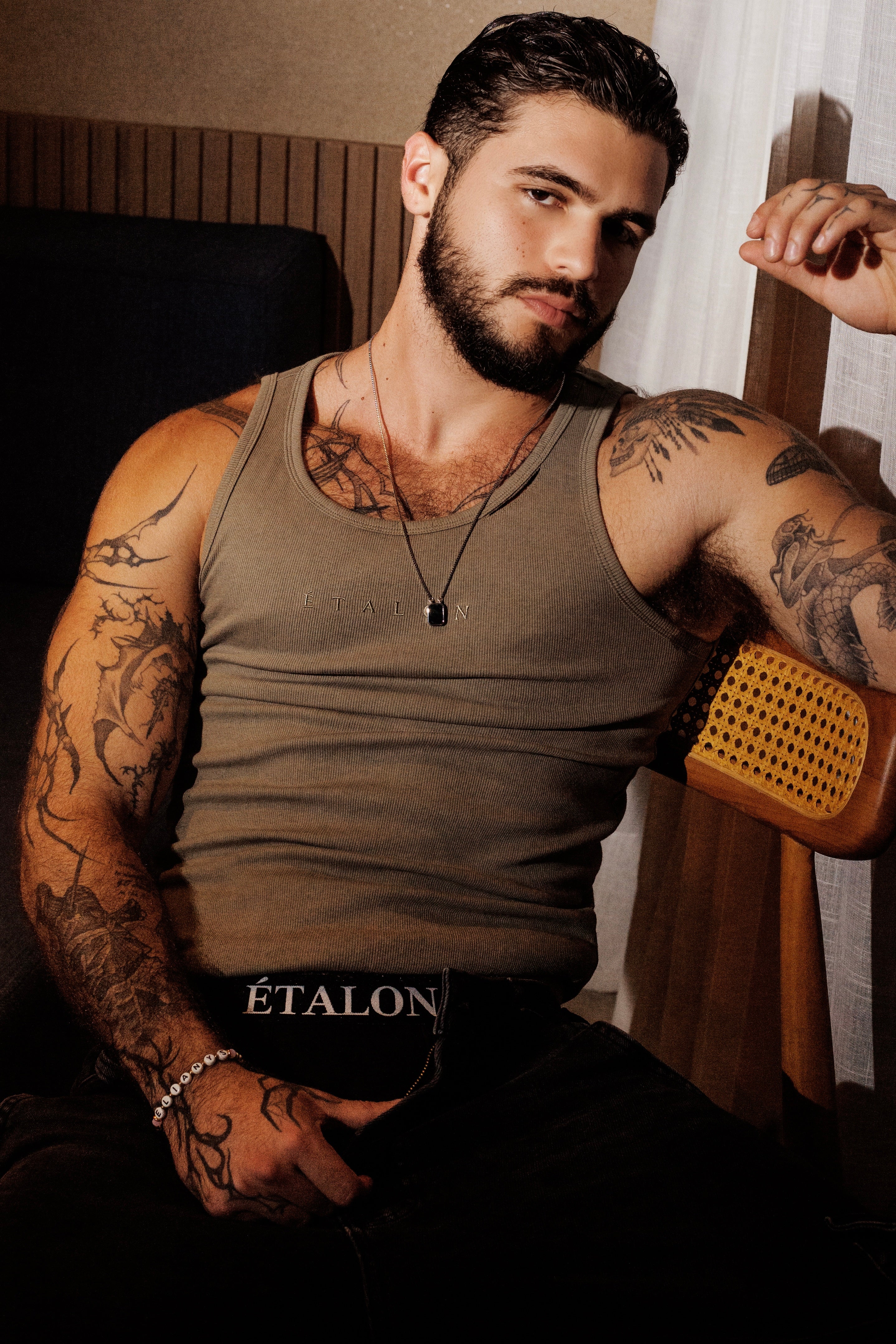 Rip Ribbed Tank Top (Regular Length)