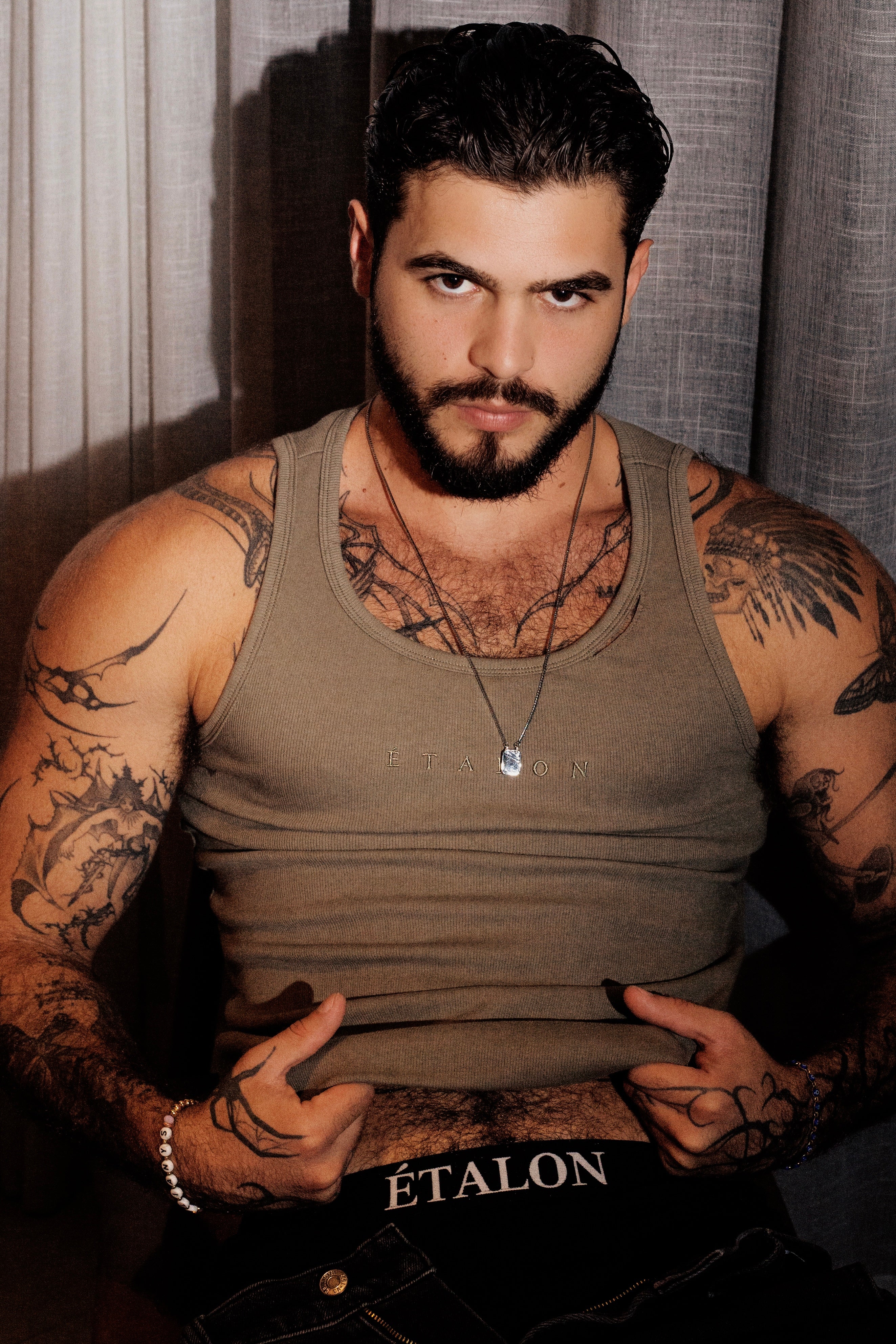 Rip Ribbed Tank Top (Regular Length)