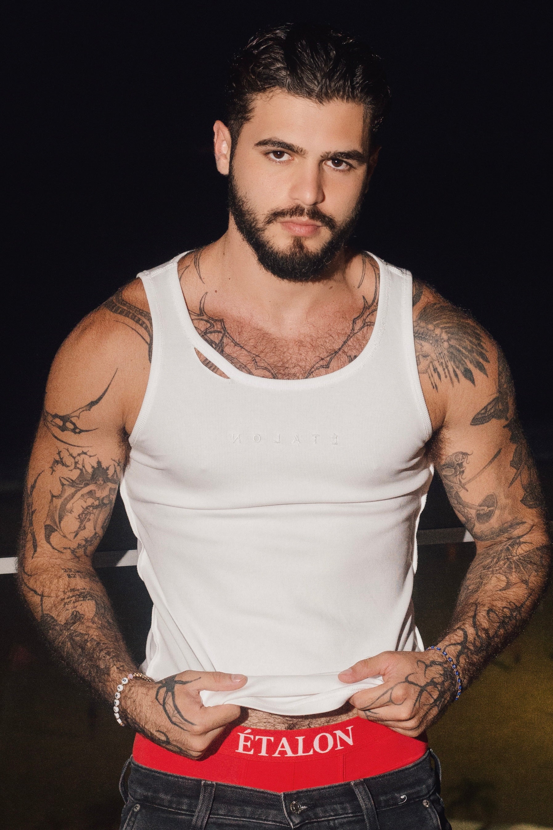 Rip Ribbed Tank Top (Regular Length)