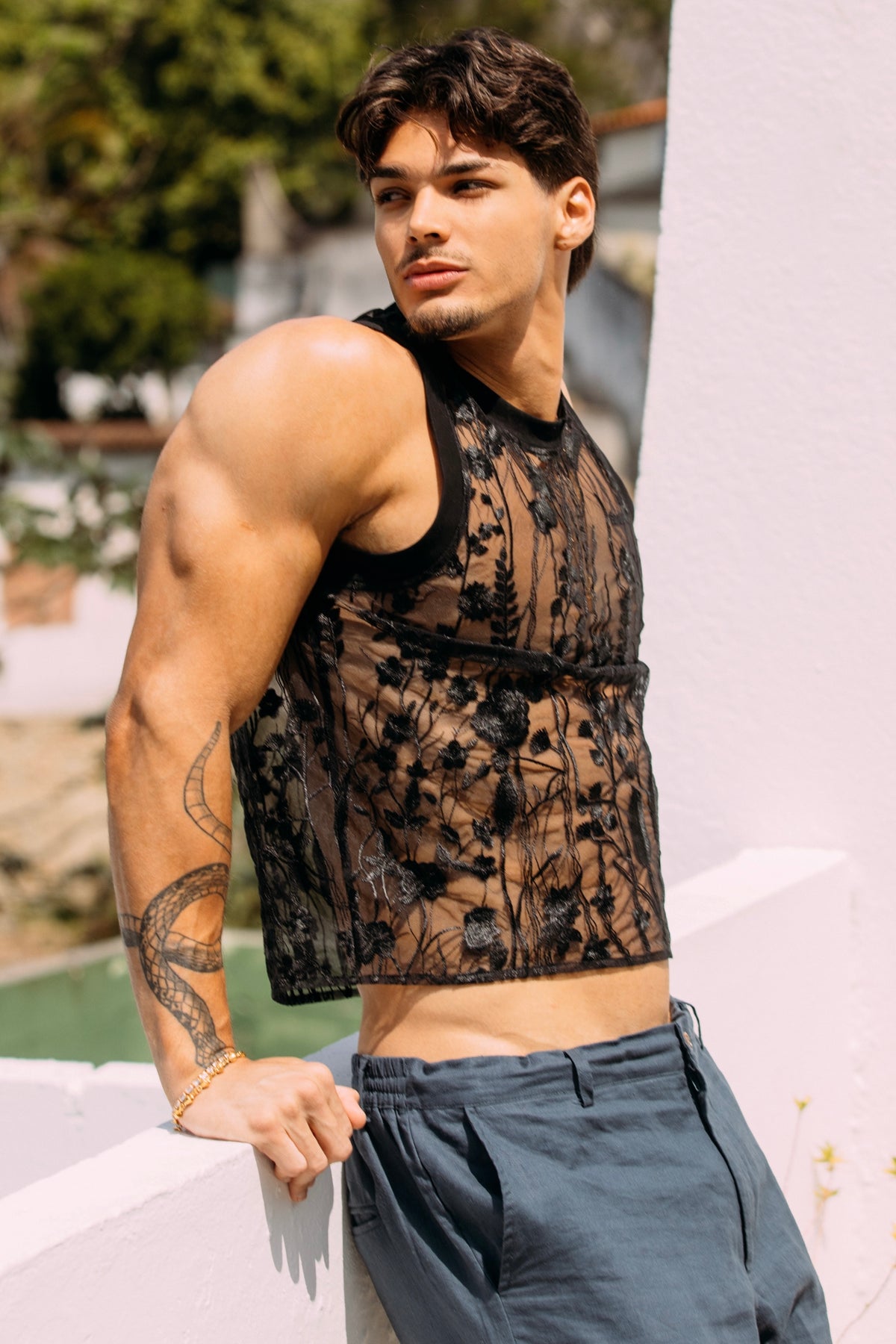 Floral Illusion Tank