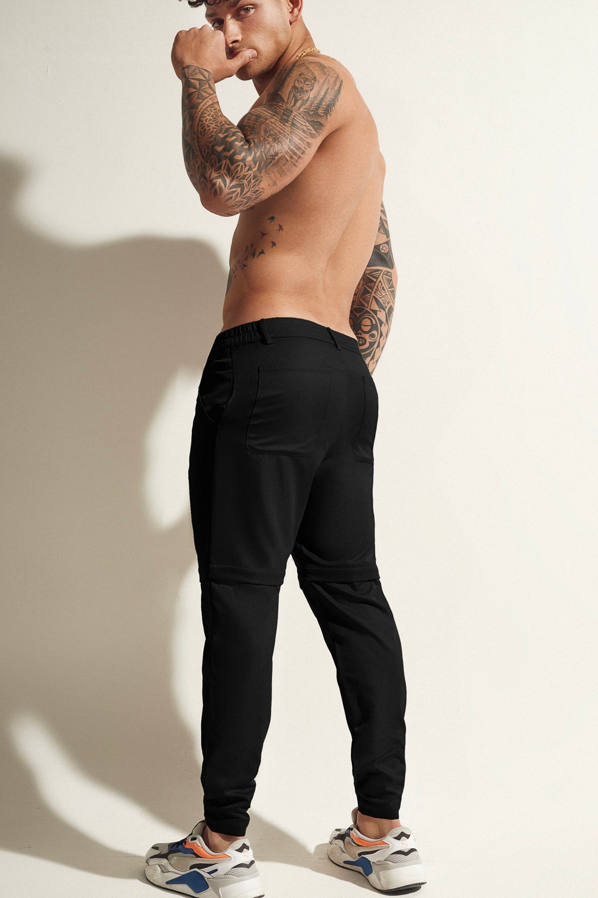 Black Convertible Trouser/ Short