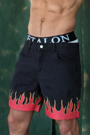 Fire Denim Shorts