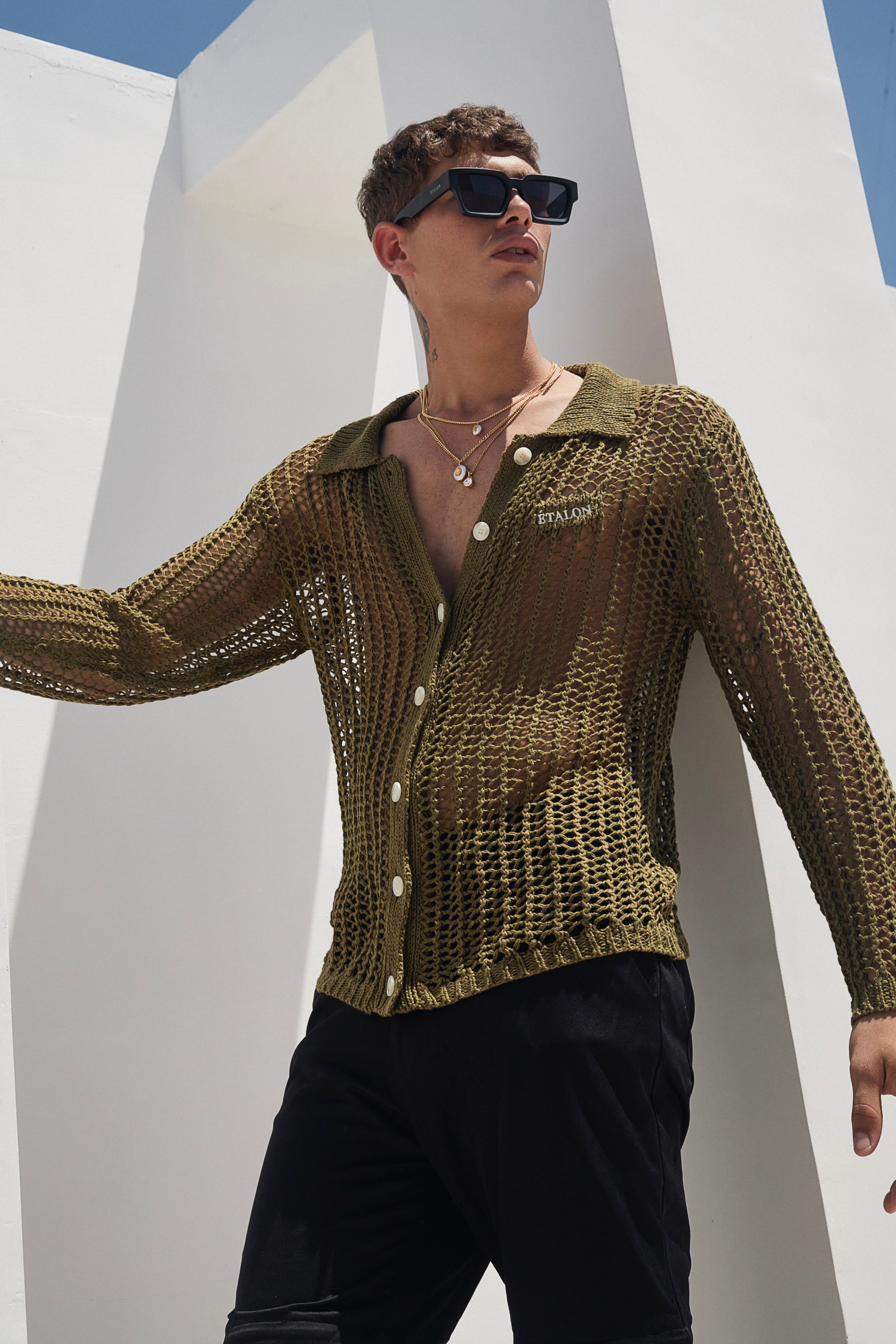 Knitted Button Up