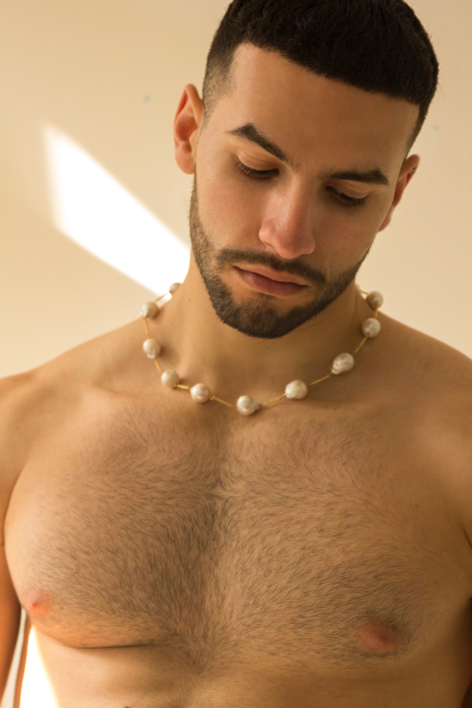 Stringed Pearl Necklace