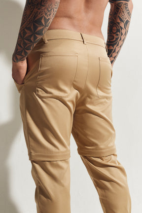 Khaki Convertible Trouser/ Short