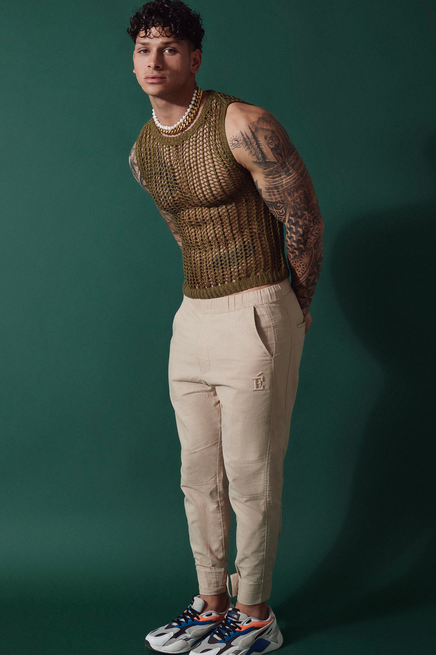 Olive Knitted Vest