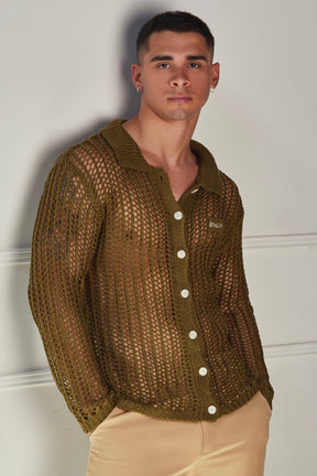 Knitted Button Up