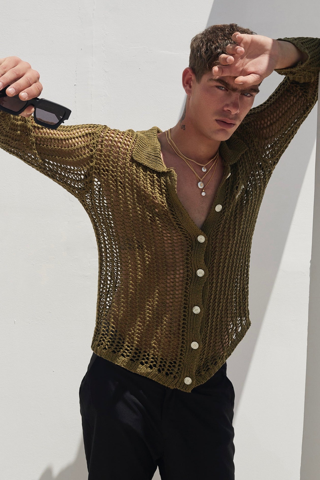 Knitted Button Up